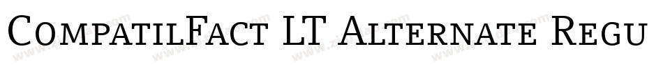 CompatilFact LT Alternate Regular Small Caps字体转换
